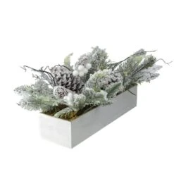 Northlight 19.5" White & Green Berries With Foliage Tabletop Décor -Michaels Shop D491640S 3