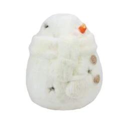 Northlight 11" White Snowman With Star Cut-Outs Tealight Candle Holder -Michaels Shop D491644S 2