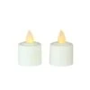 Northlight 1.5" White LED Flickering Amber Lighted Christmas Votive Candles, 2ct. -Michaels Shop D491647S 1