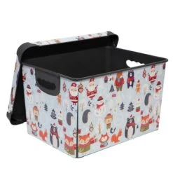 Simplify Woodland Winter Storage Tote Bin -Michaels Shop D492889S 12