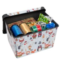Simplify Woodland Winter Storage Tote Bin -Michaels Shop D492889S 13