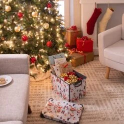 Simplify Woodland Winter Storage Tote Bin -Michaels Shop D492889S 15