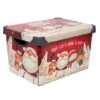 Simplify Santa Clause Is Coming To Town Storage Tote Bin