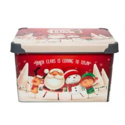 Simplify Santa Clause Is Coming To Town Storage Tote Bin -Michaels Shop D492891S 14