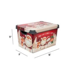 Simplify Santa Clause Is Coming To Town Storage Tote Bin -Michaels Shop D492891S 17