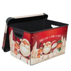 Simplify Santa Clause Is Coming To Town Storage Tote Bin -Michaels Shop D492891S 20