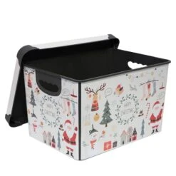 Simplify Happy Christmas Storage Tote Bin -Michaels Shop D492892S 12