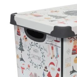 Simplify Happy Christmas Storage Tote Bin -Michaels Shop D492892S 17