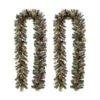 Glitzhome® 9ft. LED Glittered Pinecone Christmas Garlands, 2ct. -Michaels Shop D493615S 1