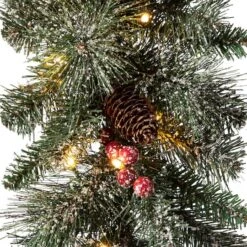Glitzhome® 9ft. Pre-Lit Glittery Pinecone Christmas Garland With Timer, 2ct. -Michaels Shop D493618S 5