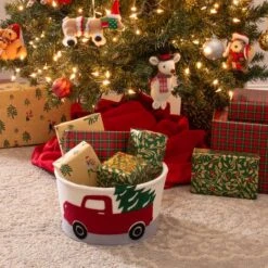 Simplify Round Felt Truck Tote -Michaels Shop D504267S 4