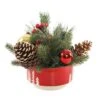 Christmas Mix In 6" Ceramic Reverse Tree Pot -Michaels Shop D511154S 1