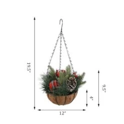 Flora Bunda® 12" Christmas Hanging Basket -Michaels Shop D511157S 2