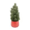 12" Unlit Tabletop Artificial Christmas Tree In Ceramic Sweater Pot
