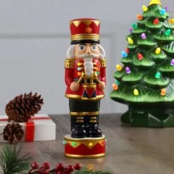12" Ceramic Nutcracker Drummer -Michaels Shop D511967S 2