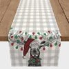 72" Christmas Lights Moose Table Runner -Michaels Shop D517975S 1