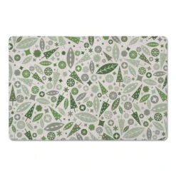 Sage Midmod Christmas Floor Mat
