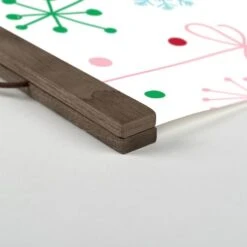 Retro Funky Ornaments 16x16 Teak Hanging Canvas -Michaels Shop D518036S 2