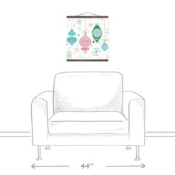 Retro Funky Ornaments 16x16 Teak Hanging Canvas -Michaels Shop D518036S 3