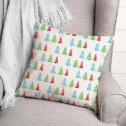 Christmas Trees Throw Pillow -Michaels Shop D518052S 2