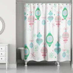 Retro Funky Ornaments Shower Curtain -Michaels Shop D518060S 2