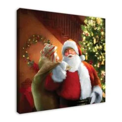 Santa Gets Ready 36x36 Canvas Wall Art -Michaels Shop D518105S 2