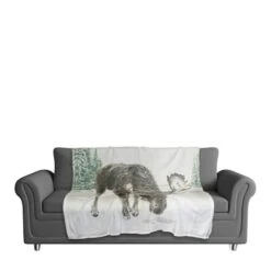 Winter Moose 50x60 Coral Fleece Blanket -Michaels Shop D518119S 3