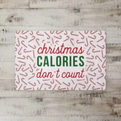 Christmas Calories Don't Count Floor Mat -Michaels Shop D518143S 2