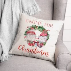 Gnomes For Christmas Throw Pillow -Michaels Shop D518174S 2