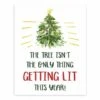 Getting Lit Xmas Tree 8x10 Tabletop Canvas -Michaels Shop D518181S 1