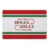 Holly Jolly Candycane Green Red 27x18 Floor Mat -Michaels Shop D518196S 1
