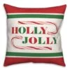 Holly Jolly Candy Cane 18x18 Throw Pillow -Michaels Shop D518214S 1