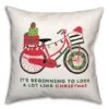 Christmas Bike Throw Pillow -Michaels Shop D518219S 1