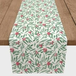 Holly Berries Poly Twill Table Runner -Michaels Shop D518251S 2