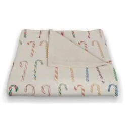 Candy Cane Pattern 50x60 Coral Fleece Blanket 8 Candy Cane Pattern 50x60 Coral Fleece Blanket -Michaels Shop D518273S 2