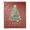 Oh Christmas Tree Coral Fleece Throw -Michaels Shop D518274S 1