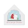 Home Christmas Snow Globe House Shaped Canvas -Michaels Shop D518288S 1