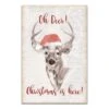 Oh Deer Christmas Here Canvas Wall Art -Michaels Shop D518314S 1