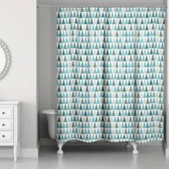 Cool Tree Pattern Shower Curtain -Michaels Shop D518388S 2