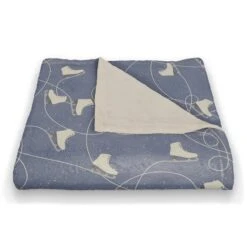 Skating Ice Skates 50x60 Coral Fleece Blanket -Michaels Shop D518397S 2