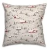 Snowy Village18x18 Throw Pillow