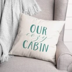 Our Cozy Cabin 18x18 Throw Pillow -Michaels Shop D518417S 2