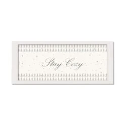 36" Stay Cozy White Framed Print Wall Art