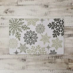 Snowflake Pattern 27x18 Floor Mat -Michaels Shop D518538S 2
