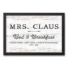 Mrs. Claus Bed Breakfast 18x12 Black Framed Canvas -Michaels Shop D518559S 1