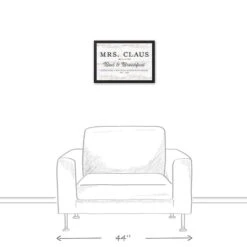 Mrs. Claus Bed Breakfast 18x12 Black Framed Canvas -Michaels Shop D518559S 4