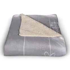 Neutral Ornament 50x60 Sherpa Fleece Blanket -Michaels Shop D518600S 2
