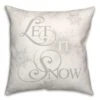 Let It Snowflakes 18x18 Throw Pillow -Michaels Shop D518637S 1