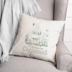 Home For Christmas Throw Pillow -Michaels Shop D518638S 2