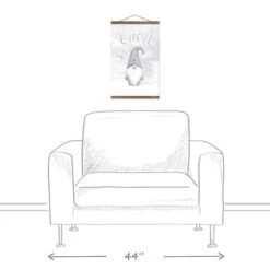 Gnoel Gnome 12x18 Teak Hanging Canvas -Michaels Shop D518650S 3